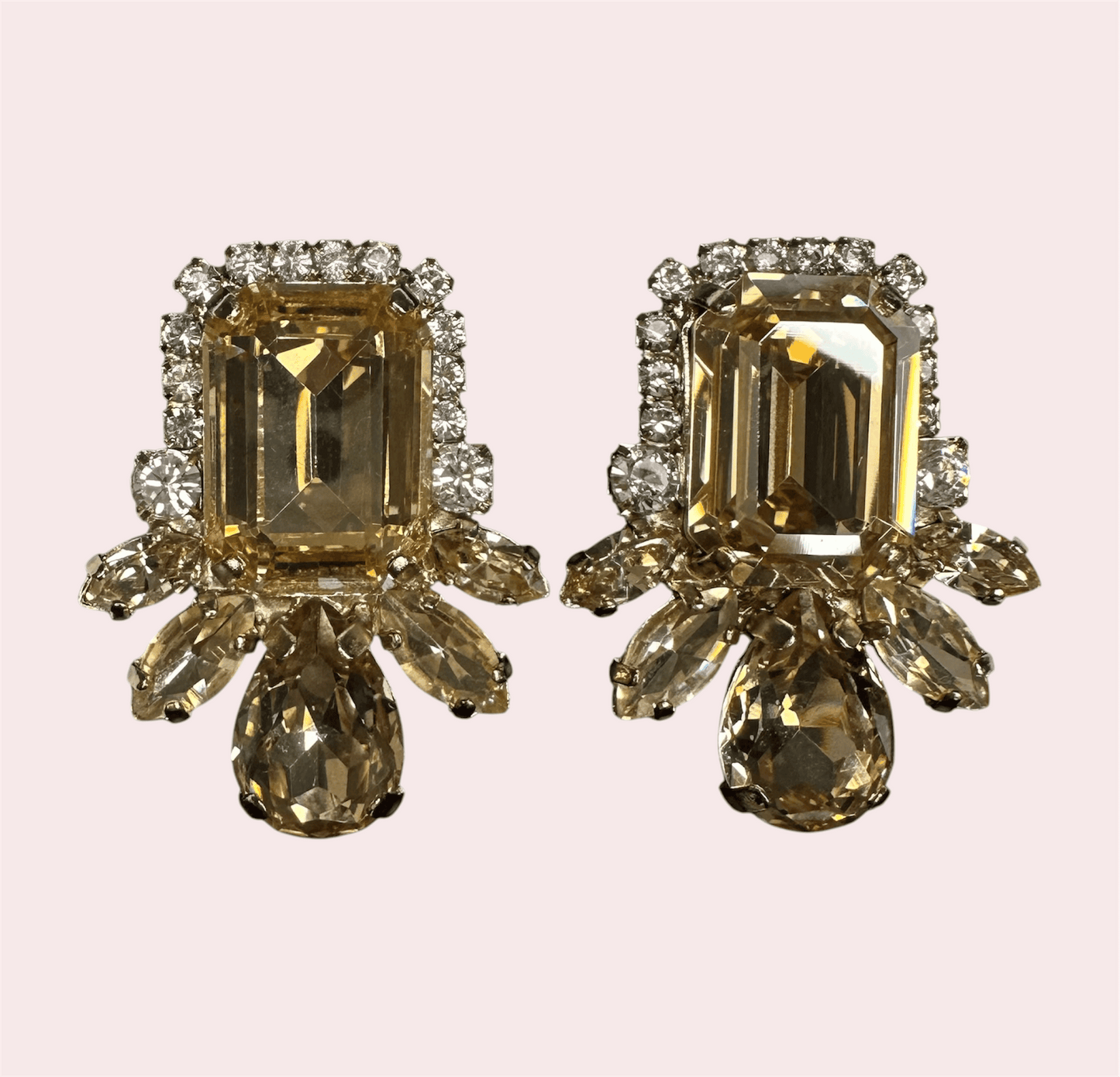 Veneto-Crystal-Gold-Swarovski-Oorbellen-Damice-Jewelry-Stamentoorbellen